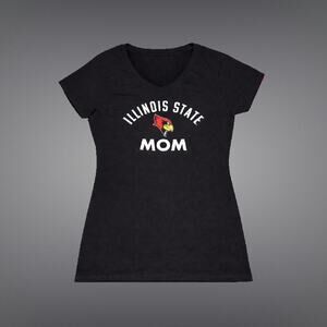 New Illinois State Mom University Redbirds V-Neck T-Shirt Size Medium